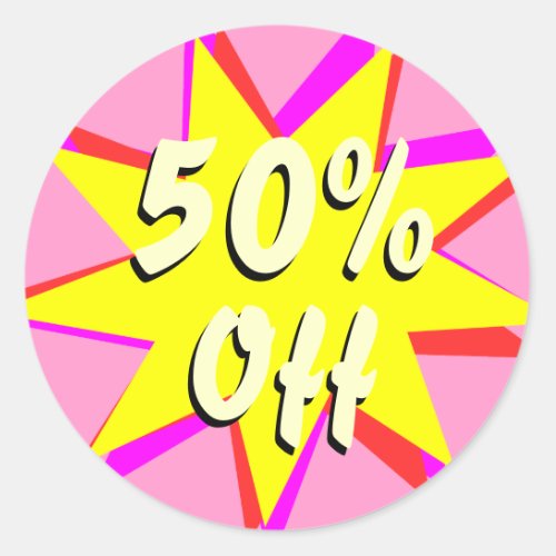 50 Off Retail Sale Stickers