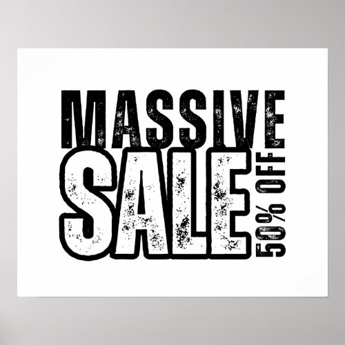 50 Off Sale Sign Retail Store Signage Business Poster