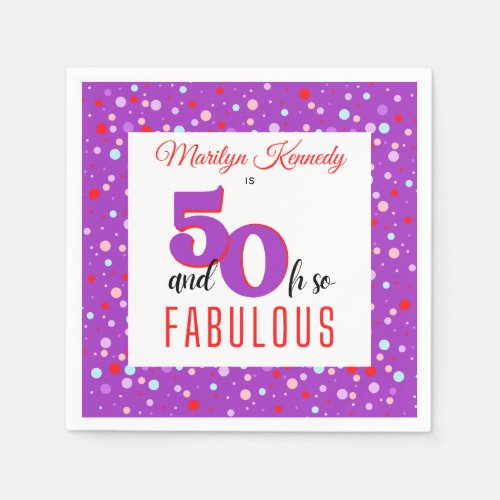 50  Oh So Fabulous Paper Napkin