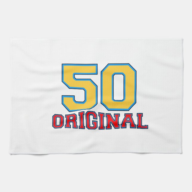50 Original Birthday Designs Kitchen Towel (Horizontal)