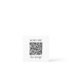 50 Pack QR RSVP Wedding Simple Photo Enclosure