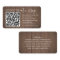50 Pack Scan Me QR RSVP Brown Faux Wood Enclosure