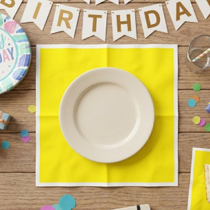 50-Pack Yellow Solid Color Paper Napkins