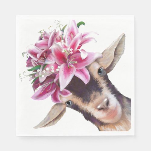 50 Paper Napkins Lily the Goat