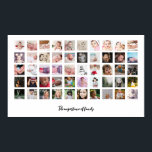 50 Photo Collage and Text Personalized Poster<br><div class="desc">Create a Photo Collage Personalized poster from Ricaso - add 50 individual photos to make a photo collage and add your own text</div>