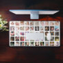 50 Photo Collage Personalized  Desk Mat