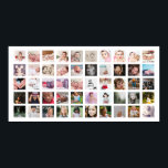 50 Photo Collage Personalized Poster<br><div class="desc">Create a Photo Collage Personalized poster from Ricaso - add 50 individual photos to make a photo collage</div>