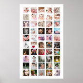 50 Photo Collage Personalized Poster (Front)
