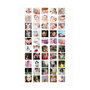 50 Photo Collage Personalized Poster