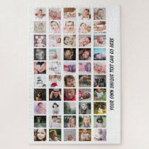 50 Photo Collage unique personalized DIY Jigsaw Puzzle