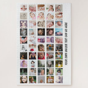 50 Photo Collage unique personalized DIY Jigsaw Puzzle