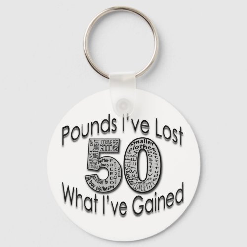 50 Pounds Lost Keychain