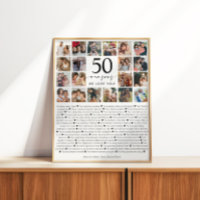 50 Reasons We Love You Photo Collage Keepsake Gift
