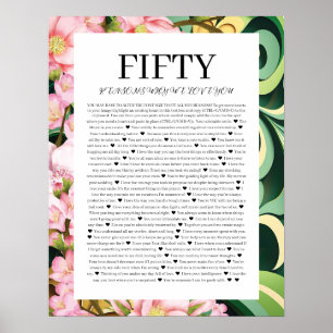 50 Reasons we love you Poster