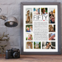50 reasons why we love you photo collage