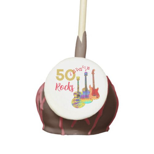 50 Rocks 50th Birthday Party Cake Pops