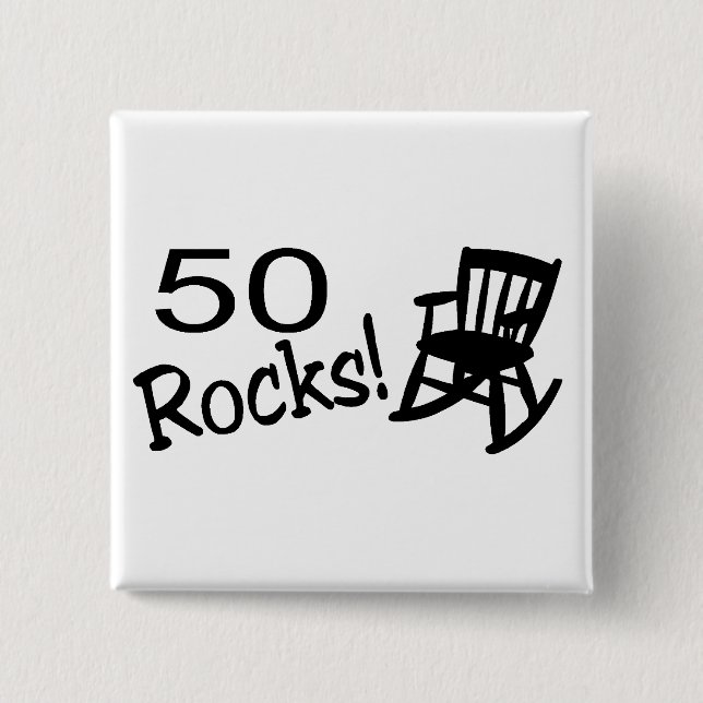 50 Rocks (Rocker) Button (Front)