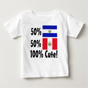 50% Salvadorian 50% Peruvian 100% Cute Baby T-Shirt