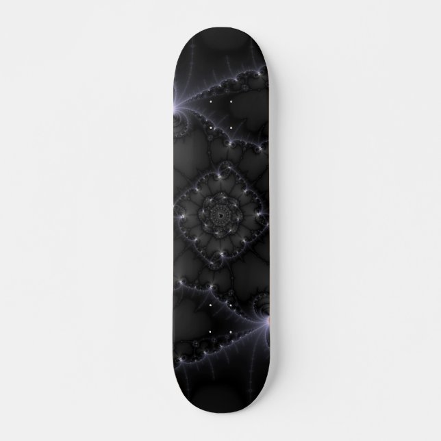 50 Shades Of Gray - Fractal Art Skateboard (Front)