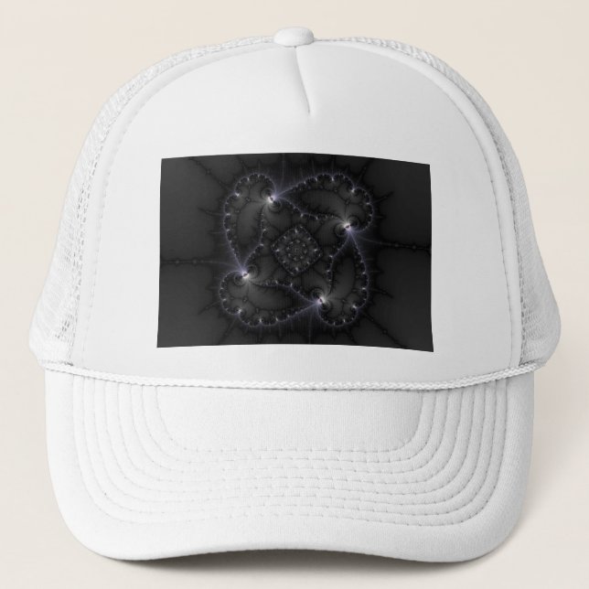 50 Shades Of Gray - Fractal Art Trucker Hat (Front)