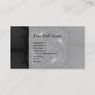 50 Shades Of Grey - Fractal Art Business Card