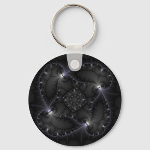 50 Shades Of Grey - Fractal Art Keychain