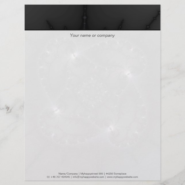 50 Shades Of Grey - Fractal Art Letterhead (Front)