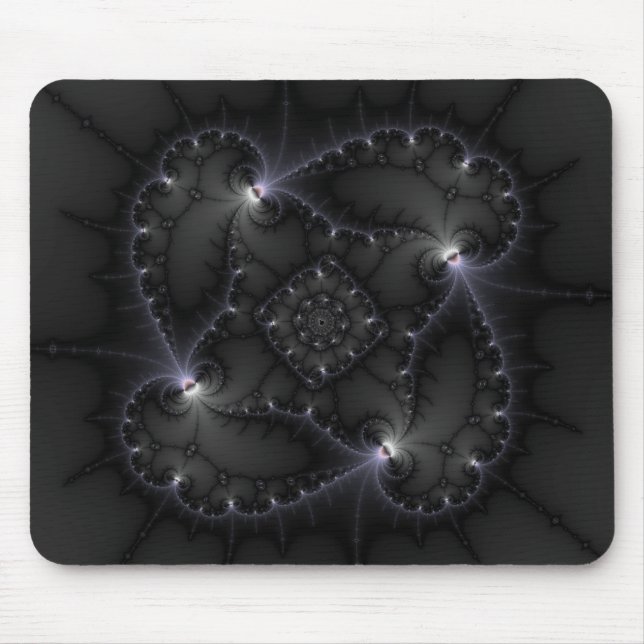 50 Shades Of Grey - Fractal Art Mouse Pad (Front)