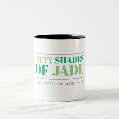 50 Shades of Jade Two_Tone Coffee Mug