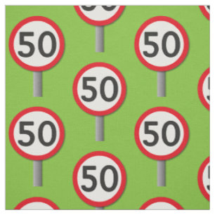 50 Sign Fabric