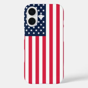 50-Star American Flag: Old Glory Stars and Stripes iPhone 16 Case