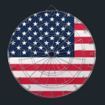 50-Star American Flag: Old Glory Stars and Stripes Dart Board<br><div class="desc">The 50-star flag, a powerful symbol of American unity, has an origin story as unique as the nation it represents. In 1958, a young high school student named Bob Heft, living in Lancaster, Ohio, faced a history class assignment: design a new flag for the United States. - Heft, a visionary...</div>