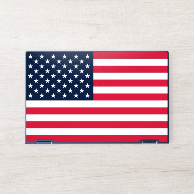 50-Star American Flag: Old Glory Stars and Stripes HP Laptop Skin (Front)