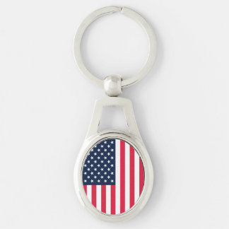 50-Star American Flag: Old Glory Stars and Stripes Keychain