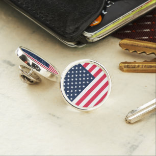 50-Star American Flag: Old Glory Stars and Stripes Lapel Pin