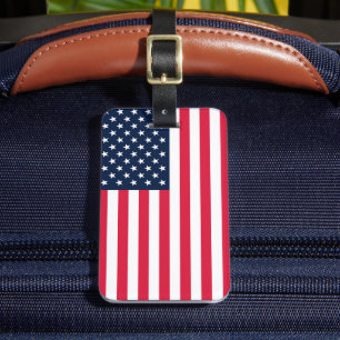 50-Star American Flag: Old Glory Stars and Stripes Luggage Tag