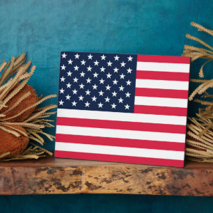 50-Star American Flag: Old Glory Stars and Stripes Plaque