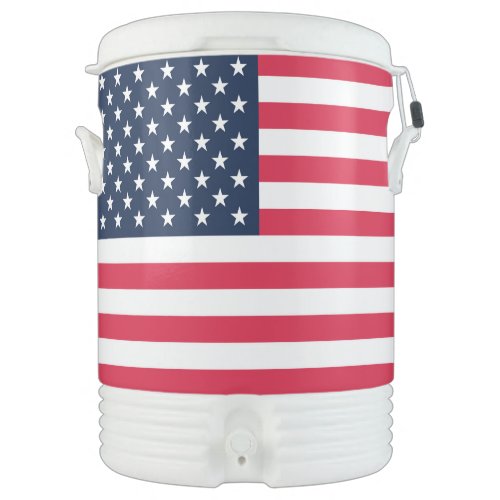 50 Star Flag United States of America Beverage Cooler