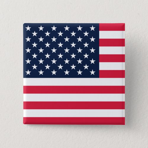 50 Star Flag United States of America Button