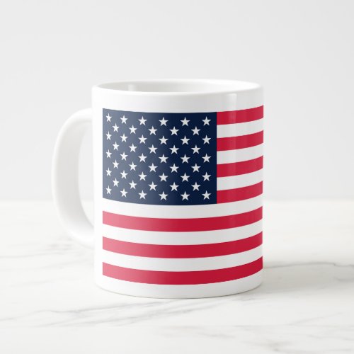 50 Star Flag United States of America Giant Coffee Mug