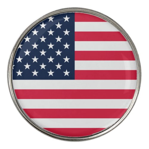 50 Star Flag United States of America Golf Ball Marker