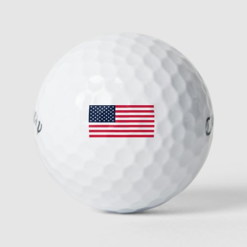 50 Star Flag United States of America Golf Balls