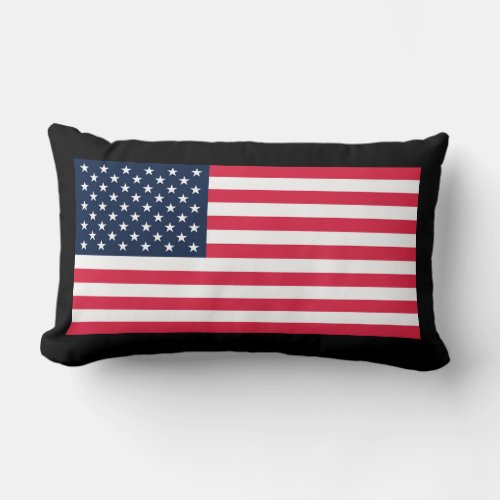 50 Star Flag United States of America Lumbar Pillow