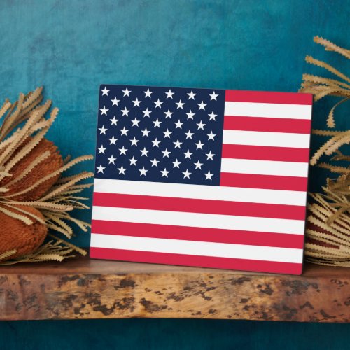 50 Star Flag United States of America Plaque
