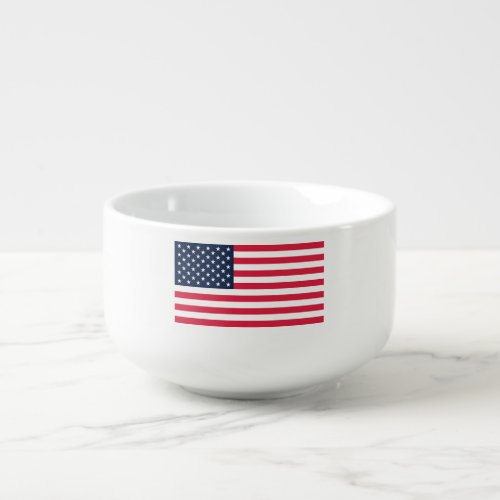 50 Star Flag United States of America Soup Mug