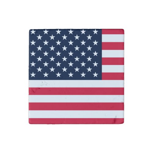 50 Star Flag United States of America Stone Magnet
