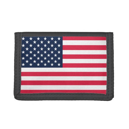 50 Star Flag United States of America Trifold Wallet