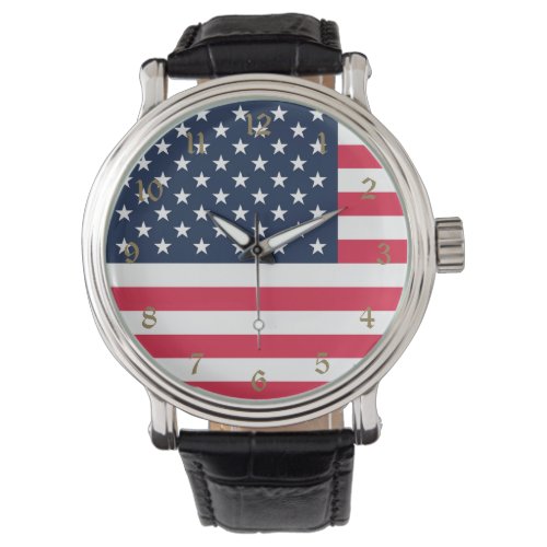 50 Star Flag United States of America Watch