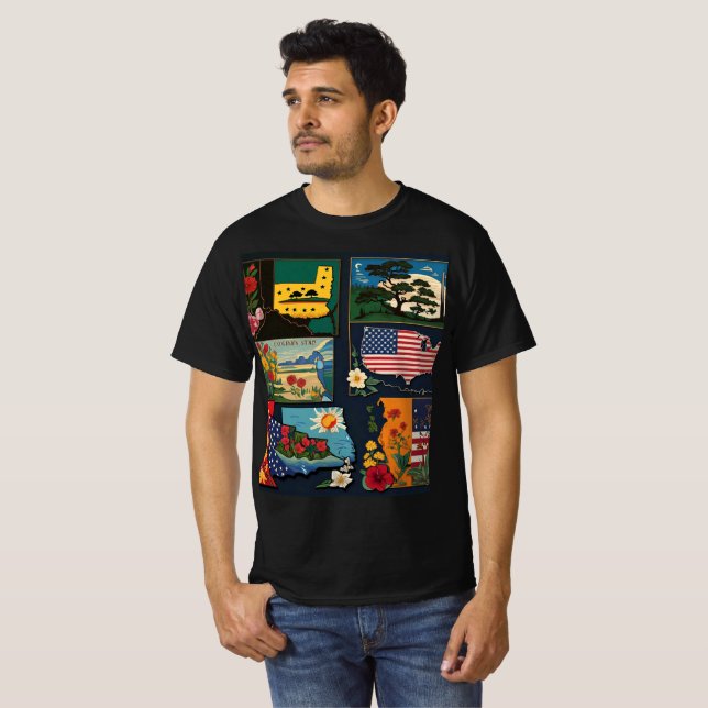 50 States of Style T-Shirt (Front Full)