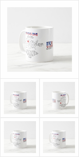 50 States of the USA - Coffee / tea mugs
